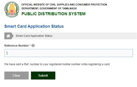 smart ration card print status|smart card status check.